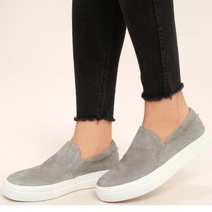 Steve Madden gray slip on sneakers